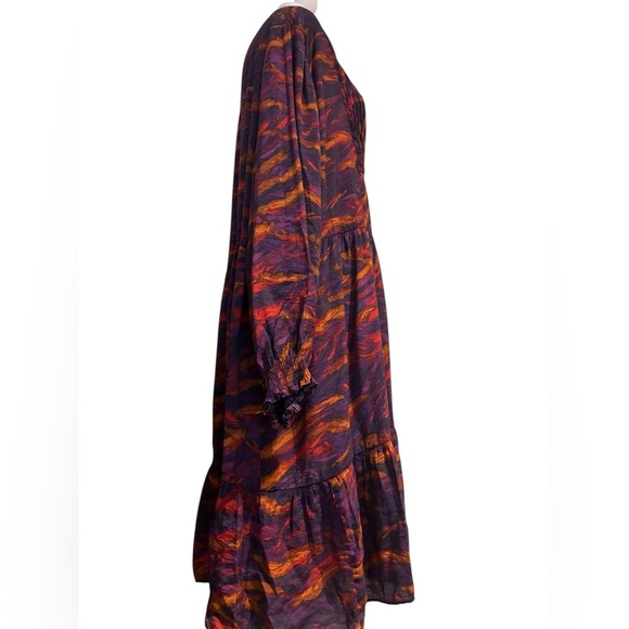 Terra & Skye Festival Dress 3X (24W– 26W)-Tiered, Puff Sleeve, Boho Style - Picture 4 of 7